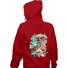 Load image into Gallery viewer, Daily_Deal_Shirts Zippered Hoodies, Unisex / Small / Red Water Blade
