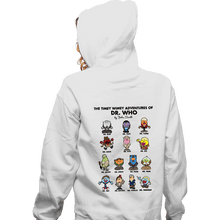 Load image into Gallery viewer, Daily_Deal_Shirts Zippered Hoodies, Unisex / Small / White The Timey Wimey Adventures of the Doctor
