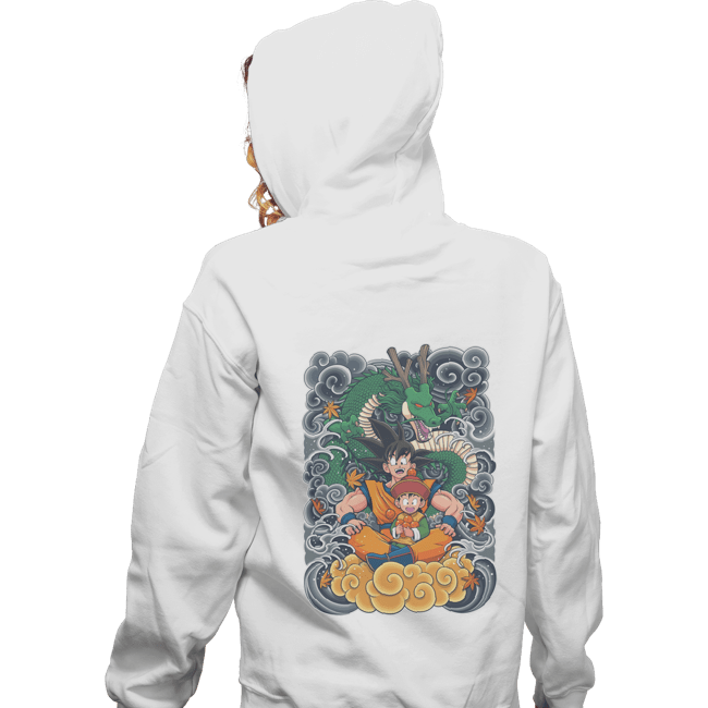 Shirts Zippered Hoodies, Unisex / Small / White Goku and Gohan