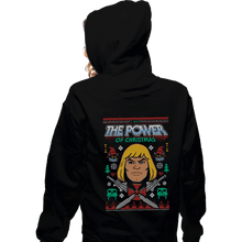 Load image into Gallery viewer, Shirts Zippered Hoodies, Unisex / Small / Black The Power Of Christmas
