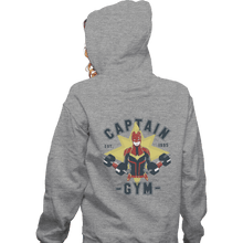 Load image into Gallery viewer, Shirts Zippered Hoodies, Unisex / Small / Sports Grey Captain Gym
