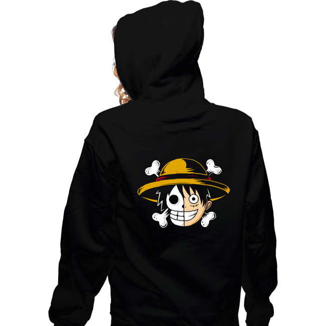 Shirts Zippered Hoodies, Unisex / Small / Black Straw Hat!
