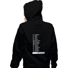 Load image into Gallery viewer, Secret_Shirts Zippered Hoodies, Unisex / Small / Black 55 Burgers...
