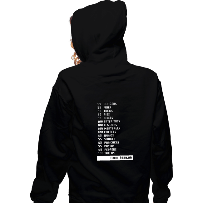 Secret_Shirts Zippered Hoodies, Unisex / Small / Black 55 Burgers...