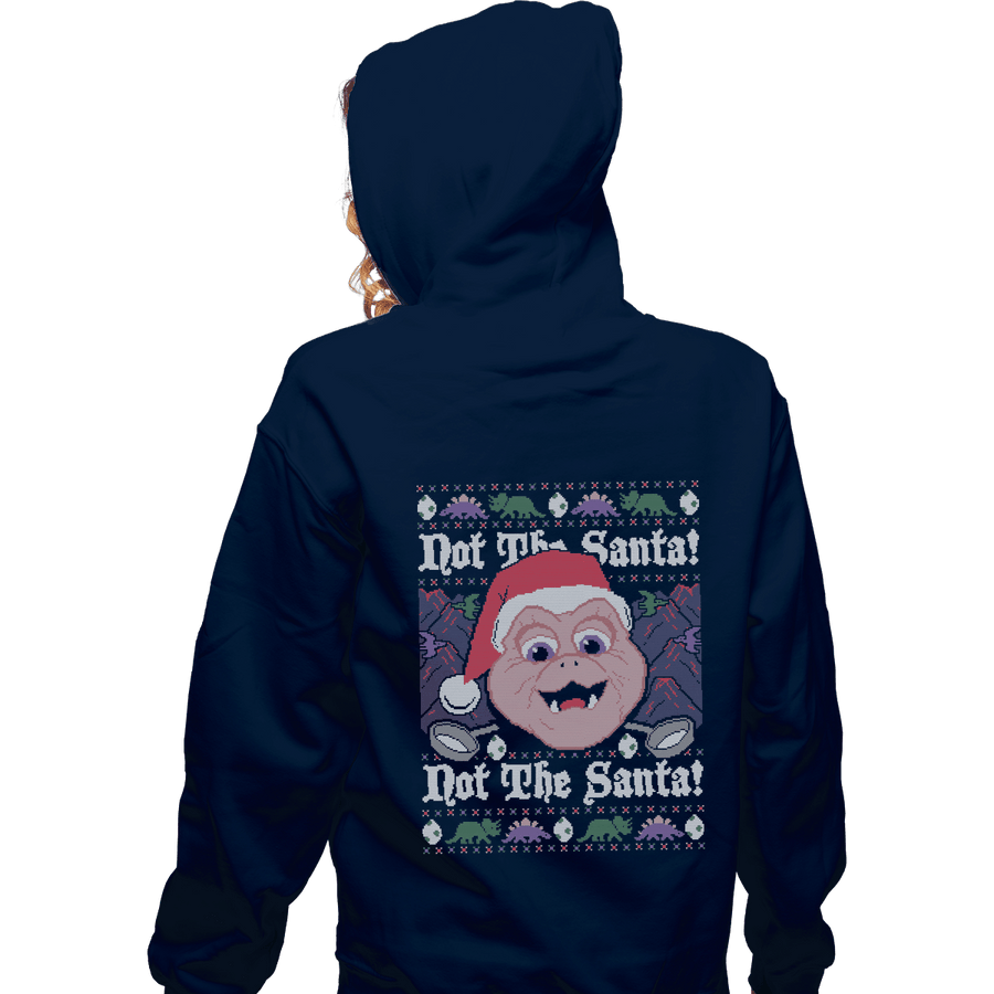 Shirts Zippered Hoodies, Unisex / Small / Navy Not The Santa!