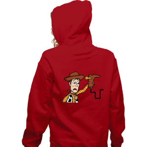 Secret_Shirts Zippered Hoodies, Unisex / Small / Red Snake In A Boot