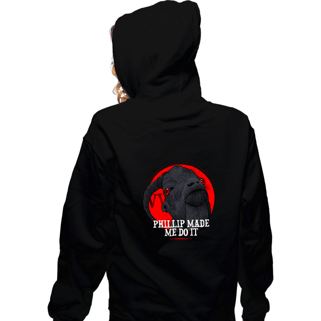 Shirts Zippered Hoodies, Unisex / Small / Black Phillip Made Me Do It