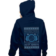 Load image into Gallery viewer, Shirts Zippered Hoodies, Unisex / Small / Navy Water Tribe Ugly Sweater
