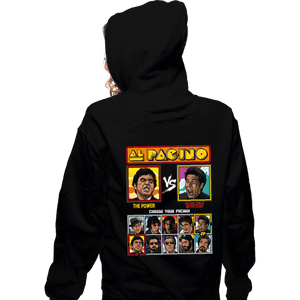 Shirts Zippered Hoodies, Unisex / Small / Black Pacino Fighter