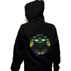 Daily_Deal_Shirts Zippered Hoodies, Unisex / Small / Black Mutant Purple