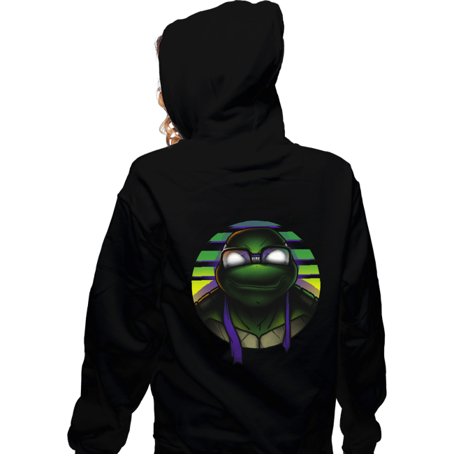 Daily_Deal_Shirts Zippered Hoodies, Unisex / Small / Black Mutant Purple