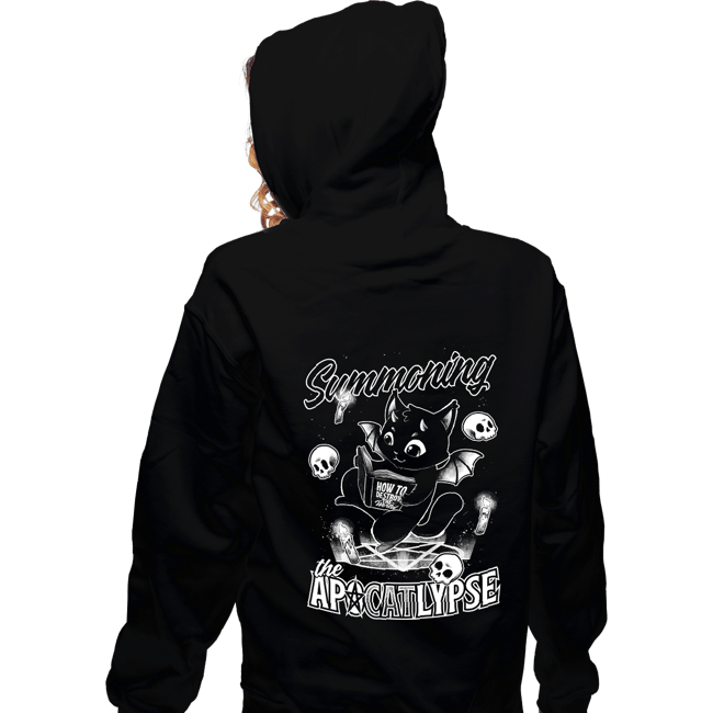Shirts Zippered Hoodies, Unisex / Small / Black Apocalypse Cat