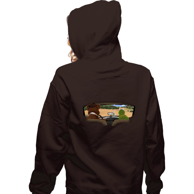 Daily_Deal_Shirts Zippered Hoodies, Unisex / Small / Dark Chocolate Classic Road Trip Adventurea
