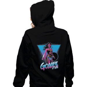 Shirts Zippered Hoodies, Unisex / Small / Black Goddess of Truth