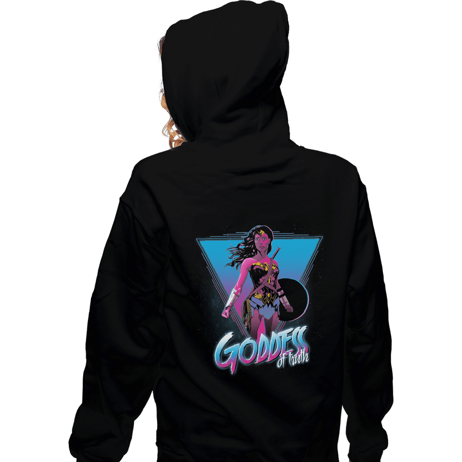 Shirts Zippered Hoodies, Unisex / Small / Black Goddess of Truth