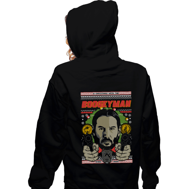 Shirts Zippered Hoodies, Unisex / Small / Black Boogeyman Xmas