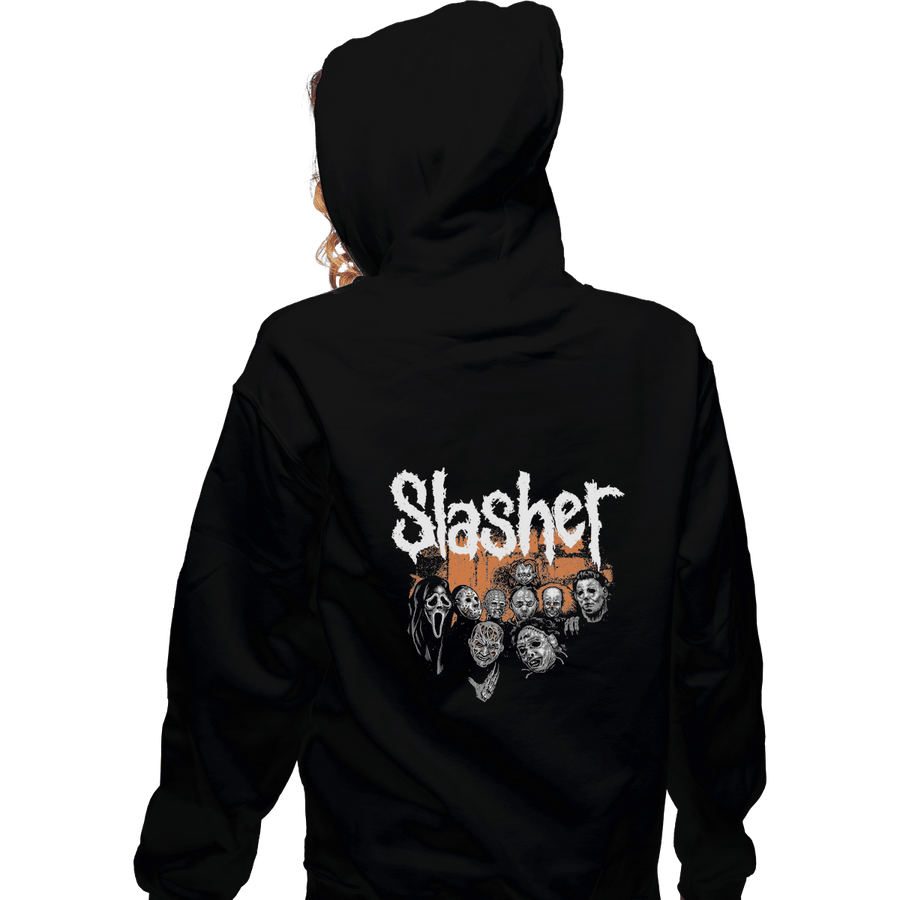 Shirts Pullover Hoodies, Unisex / Small / Black Slasher