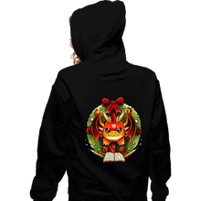 Load image into Gallery viewer, Secret_Shirts Zippered Hoodies, Unisex / Small / Black RPG Wreath
