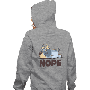 Daily_Deal_Shirts Zippered Hoodies, Unisex / Small / Sports Grey Lazy Heeler