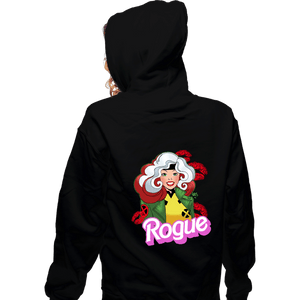 Daily_Deal_Shirts Zippered Hoodies, Unisex / Small / Black Rogue Barbie