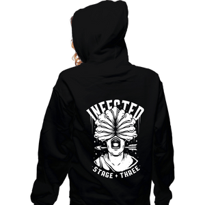Shirts Zippered Hoodies, Unisex / Small / Black Infected