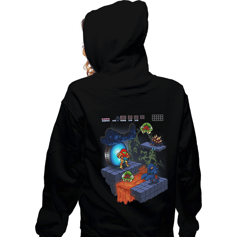 Shirts Zippered Hoodies, Unisex / Small / Black Isometroid