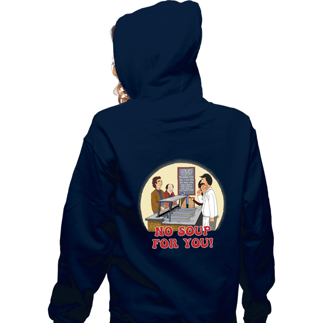 Daily_Deal_Shirts Zippered Hoodies, Unisex / Small / Navy Seinfeld's Soup