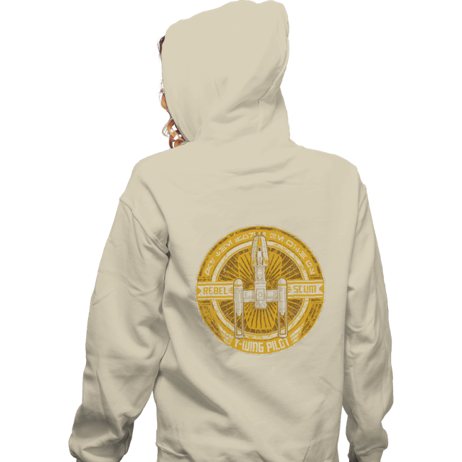 Shirts Zippered Hoodies, Unisex / Small / White Rebel Scum: Y-Wing Pilot