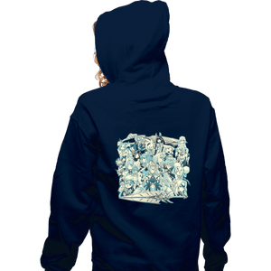 Shirts Zippered Hoodies, Unisex / Small / Navy Blade Resonance