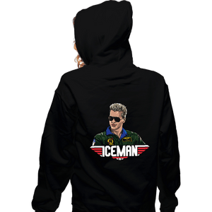 Daily_Deal_Shirts Zippered Hoodies, Unisex / Small / Black Iceman