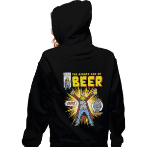 Shirts Zippered Hoodies, Unisex / Small / Black God Of Beer