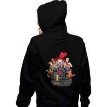 Load image into Gallery viewer, Daily_Deal_Shirts Zippered Hoodies, Unisex / Small / Black Creepy Clown In Derry Maine
