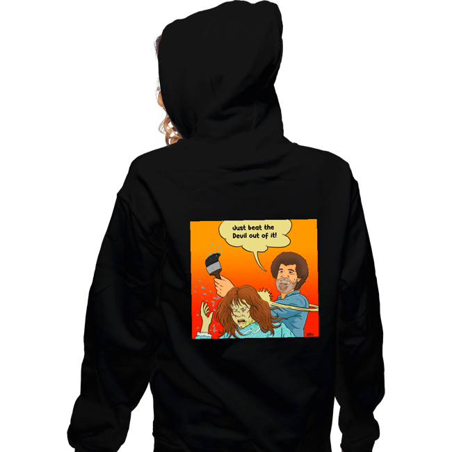 Daily_Deal_Shirts Zippered Hoodies, Unisex / Small / Black Beat The Devil