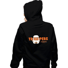 Load image into Gallery viewer, Shirts Zippered Hoodies, Unisex / Small / Black Troopers
