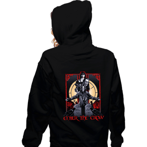 Daily_Deal_Shirts Zippered Hoodies, Unisex / Small / Black Enter The Crow
