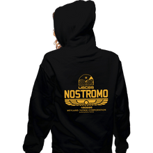 Load image into Gallery viewer, Secret_Shirts Zippered Hoodies, Unisex / Small / Black Nostromo
