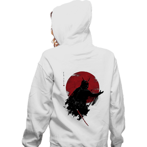Shirts Zippered Hoodies, Unisex / Small / White Darth Samurai