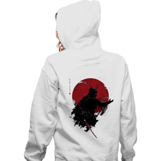 Shirts Zippered Hoodies, Unisex / Small / White Darth Samurai