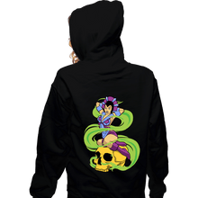 Load image into Gallery viewer, Daily_Deal_Shirts Zippered Hoodies, Unisex / Small / Black Sorceress Pinup
