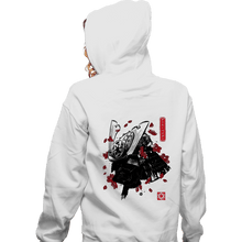 Load image into Gallery viewer, Daily_Deal_Shirts Zippered Hoodies, Unisex / Small / White The Darth Samurai

