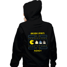 Load image into Gallery viewer, Shirts Zippered Hoodies, Unisex / Small / Black Natural Arcade Spirits
