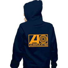 Load image into Gallery viewer, Last_Chance_Shirts Zippered Hoodies, Unisex / Small / Navy Arrakis Records

