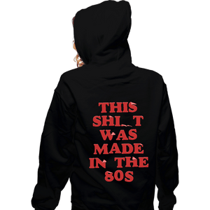 Secret_Shirts Zippered Hoodies, Unisex / Small / Black 80s Stuff