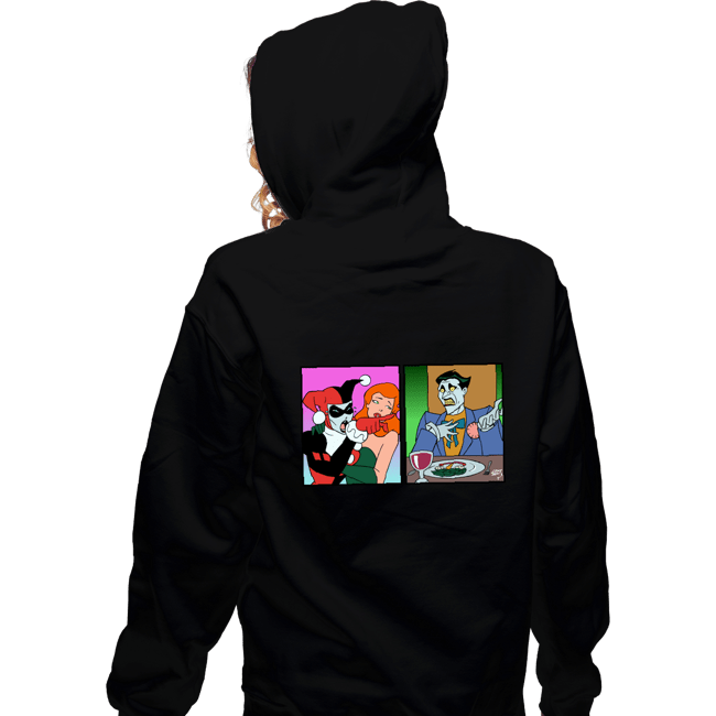 Secret_Shirts Zippered Hoodies, Unisex / Small / Black Quinn Yelling At Joker