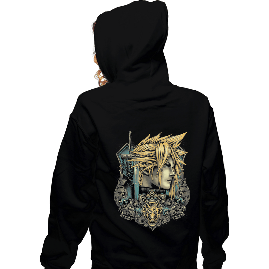 Shirts Zippered Hoodies, Unisex / Small / Black Emblem Of The Mercenary