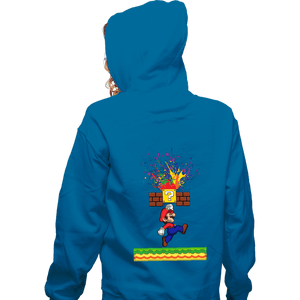 Shirts Zippered Hoodies, Unisex / Small / Royal Blue Super Paint Splatter