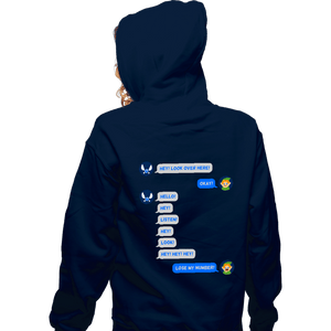 Secret_Shirts Zippered Hoodies, Unisex / Small / Navy Fairy Texts
