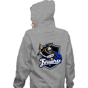 Daily_Deal_Shirts Zippered Hoodies, Unisex / Small / Sports Grey Go Knights