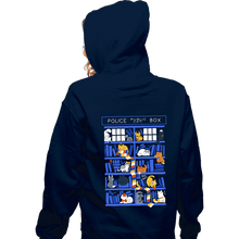 Load image into Gallery viewer, Secret_Shirts Zippered Hoodies, Unisex / Small / Navy Library Box
