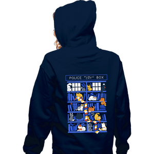 Secret_Shirts Zippered Hoodies, Unisex / Small / Navy Library Box